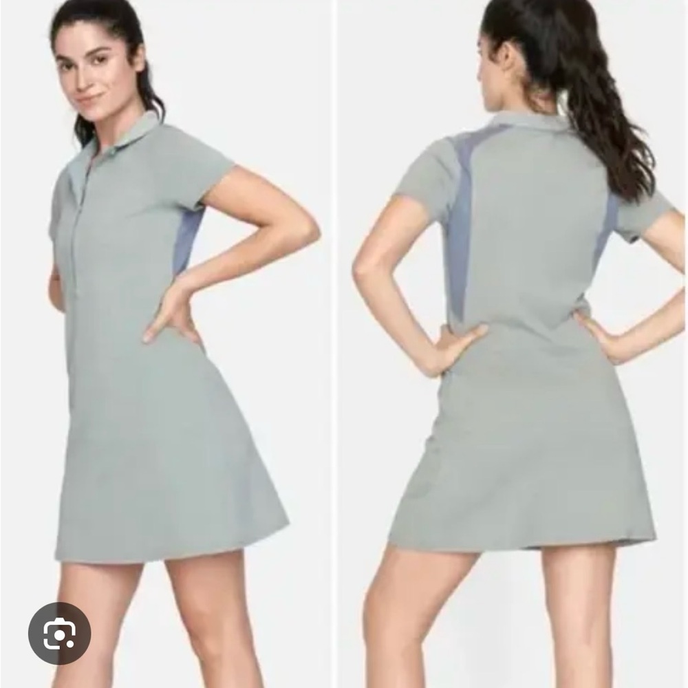 Outdoor Voices Players Polo Dress in Fern, Size L